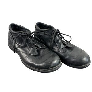 Red Wing Black Leather Slip And Oil Resistant Ankle Boots Work 4968 Men's 9EE